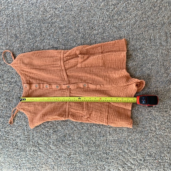 Light Pink/Orange Short Jumpsuit Romper - Picture 3 of 6